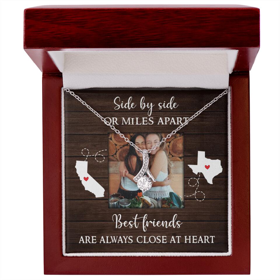 Best Friends Are Always Close At Heart Personalized Necklace
