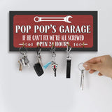If He Can't Fix We're All Screwed - Personalized Rectangle Wood Sign Key Holder - Best Gift for Dad Uncle Son Grandpa - 212IHPVSRE657