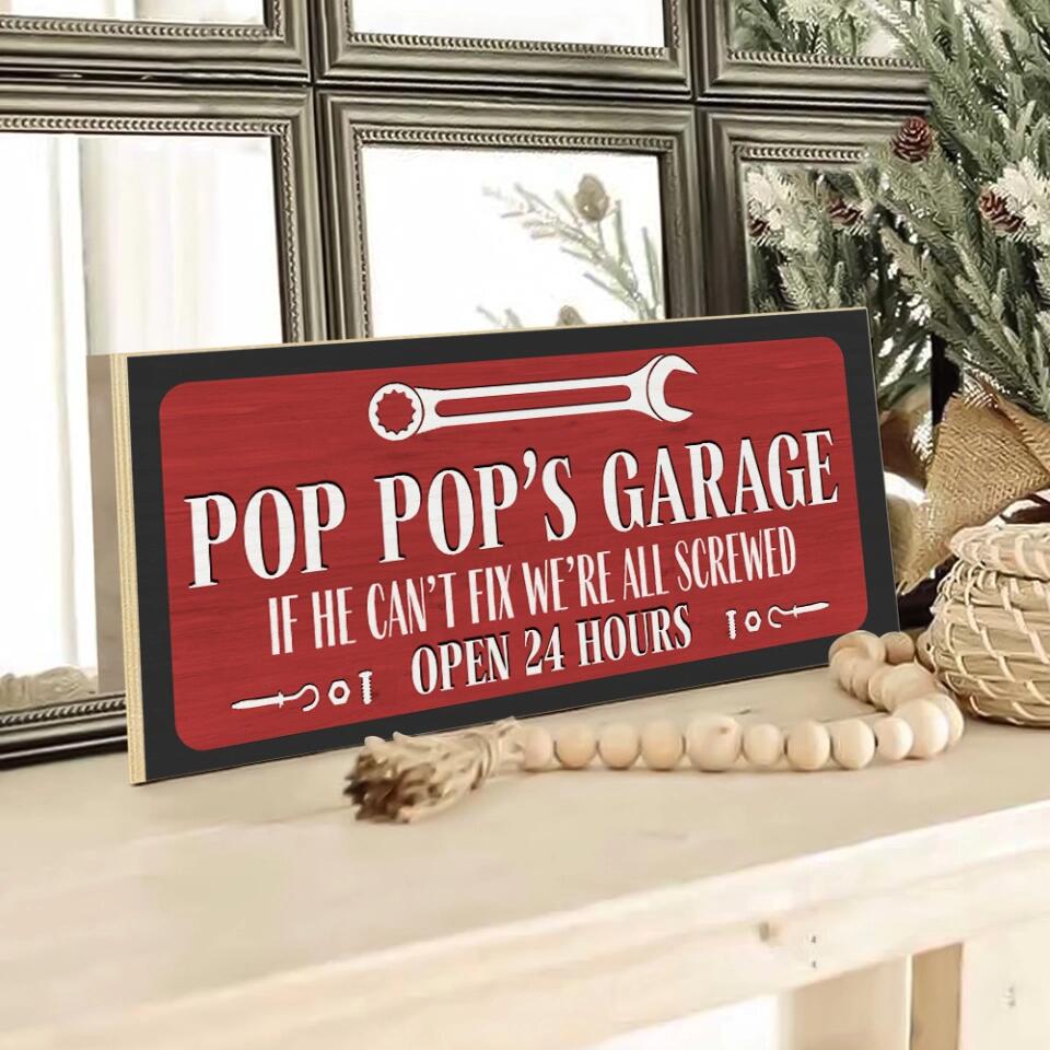 If He Can't Fix We're All Screwed Personalized Rectangle Wood Sign Key Holder