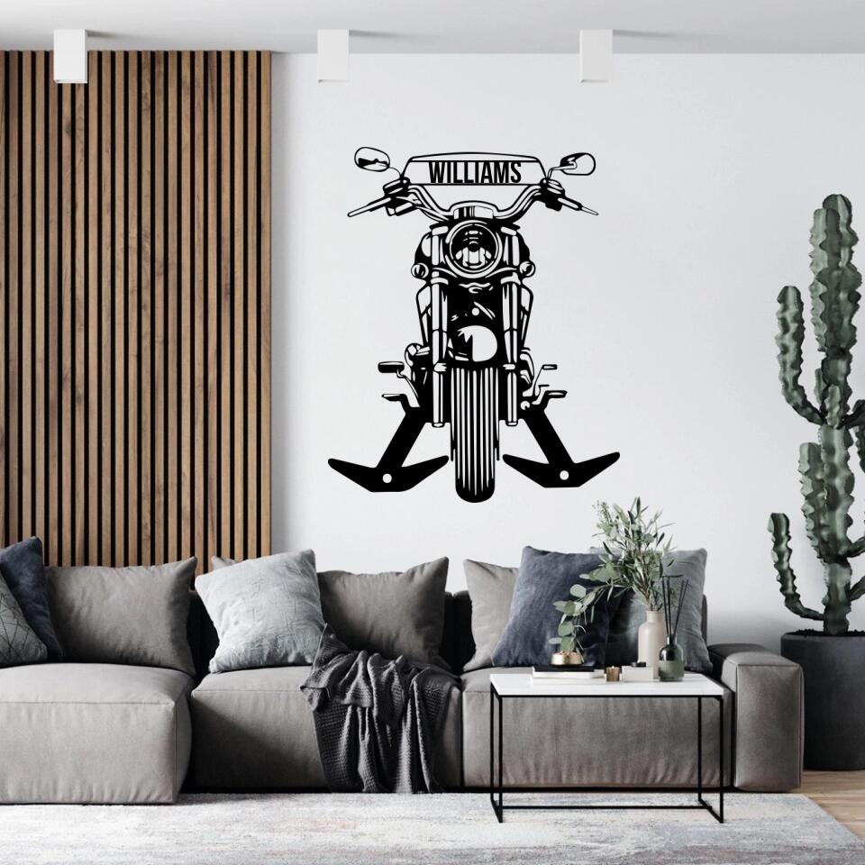 Custom Motorcycle Metal Wall Art - Personalized Sign - Bike Lover Gift