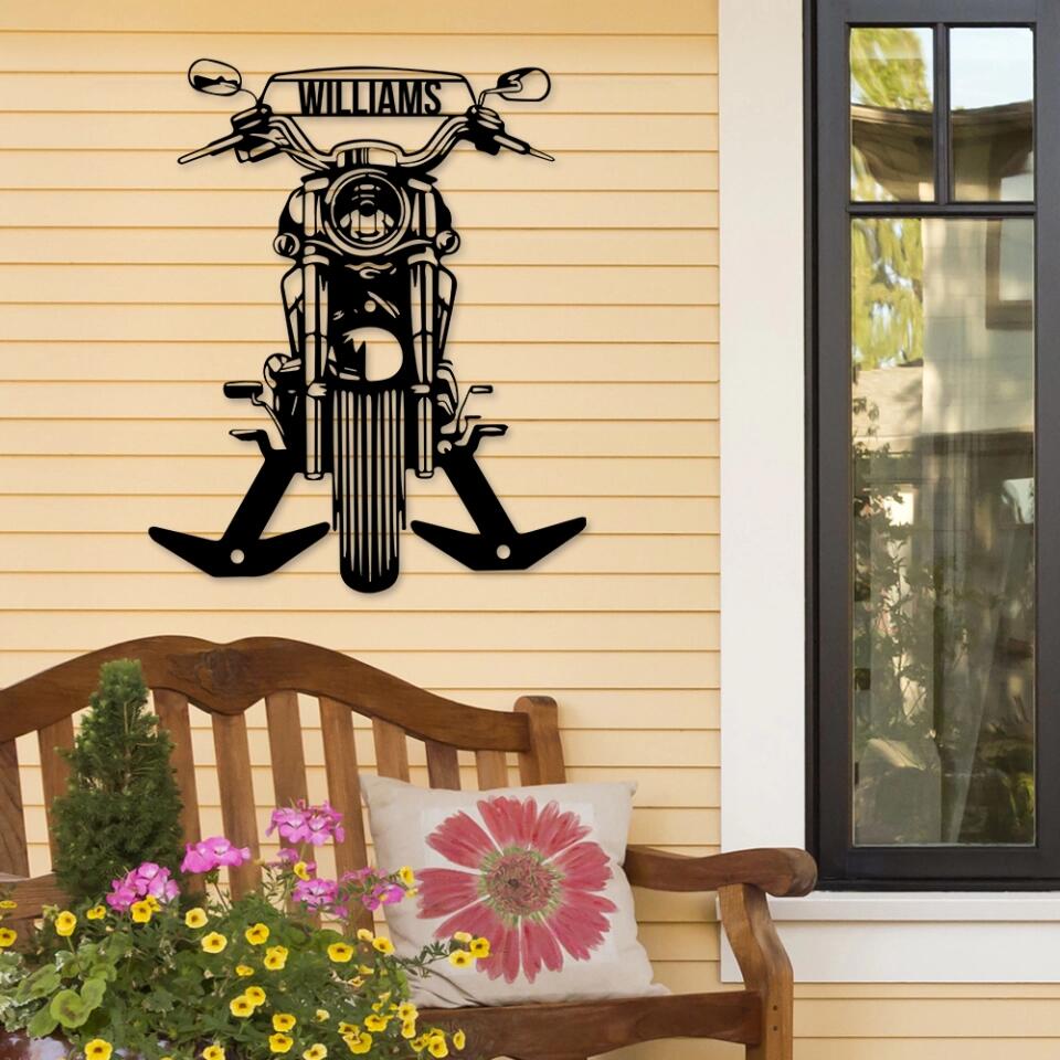 Custom Motorcycle Metal Wall Art - Personalized Sign - Bike Lover Gift