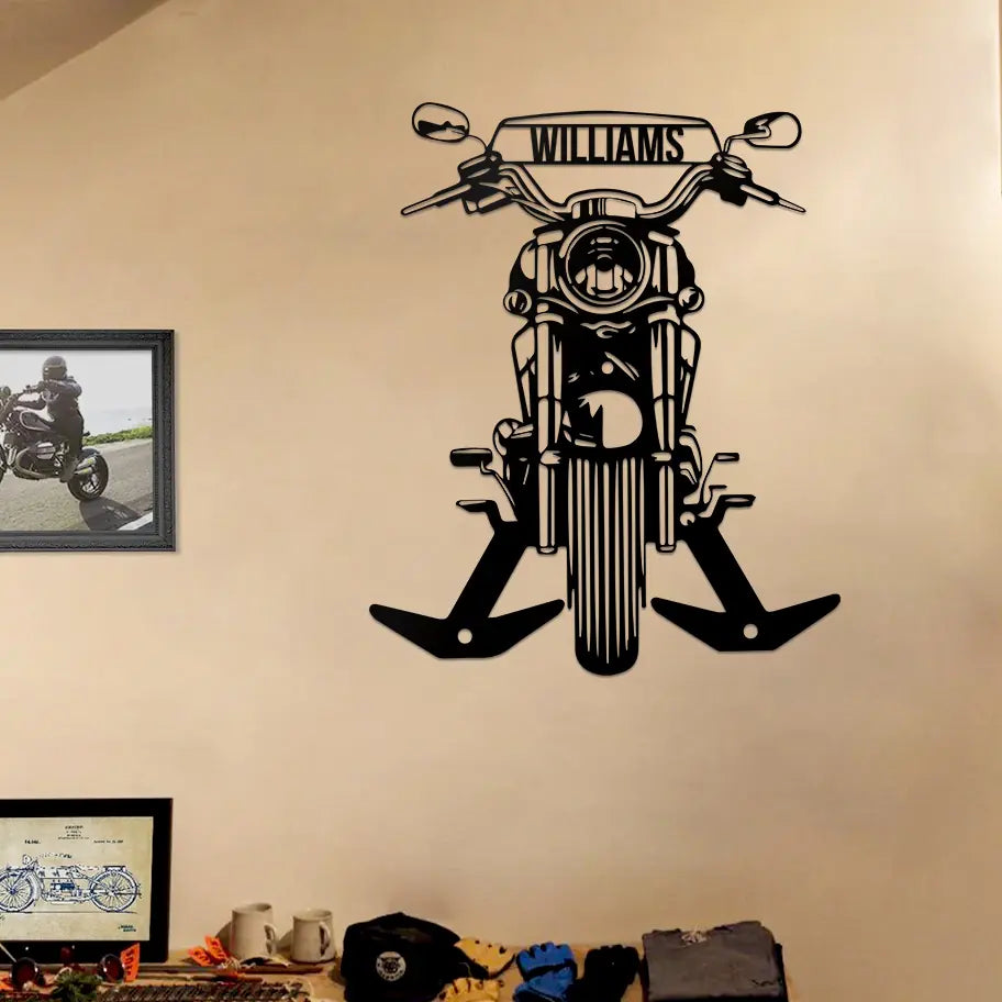 Custom Motorcycle Metal Wall Art - Personalized Sign - Bike Lover Gift