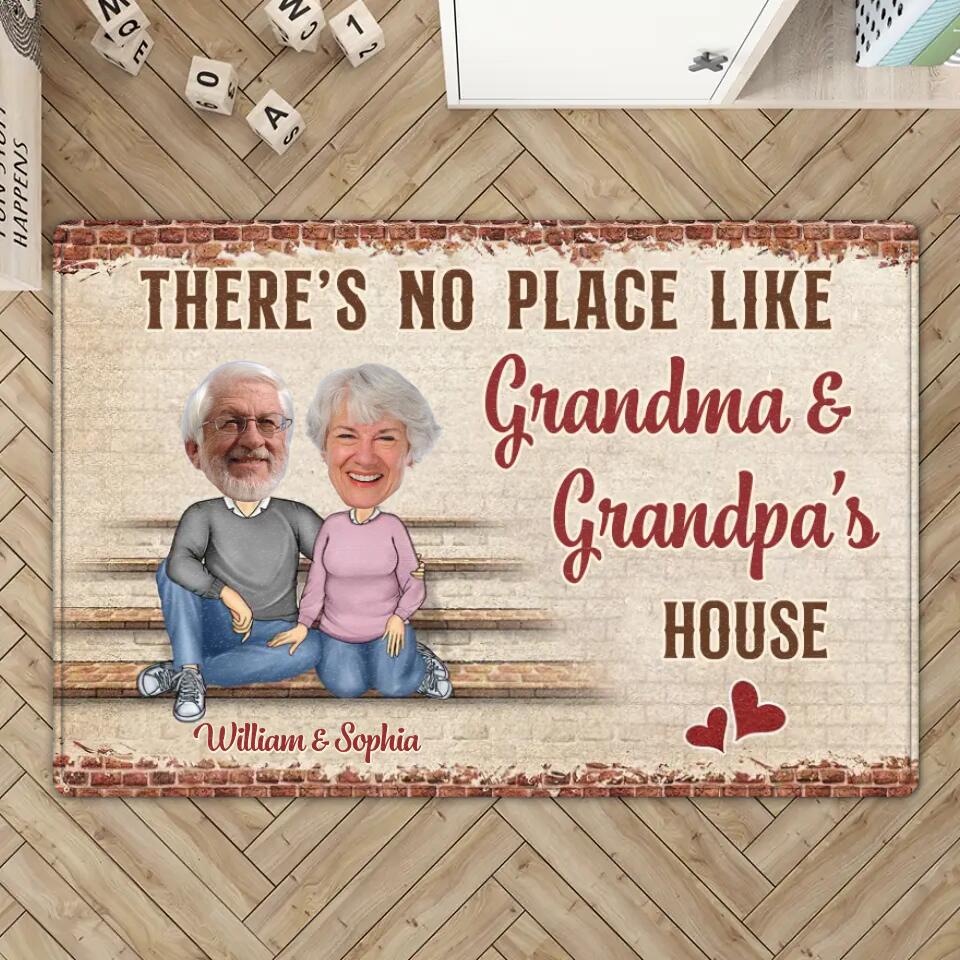 Personalized Valentine Gifts - Custom Quotes And Photo Grandpa & Grandma Doormat
