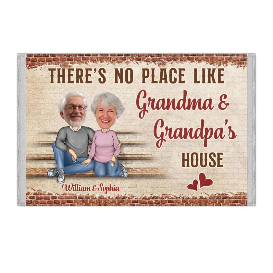 Personalized Valentine Gifts - Custom Quotes And Photo Grandpa & Grandma Doormat