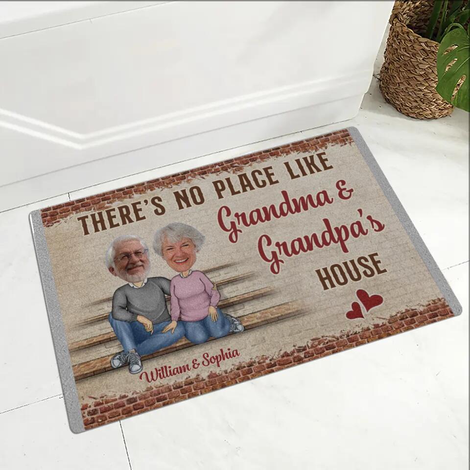 Personalized Valentine Gifts - Custom Quotes And Photo Grandpa & Grandma Doormat