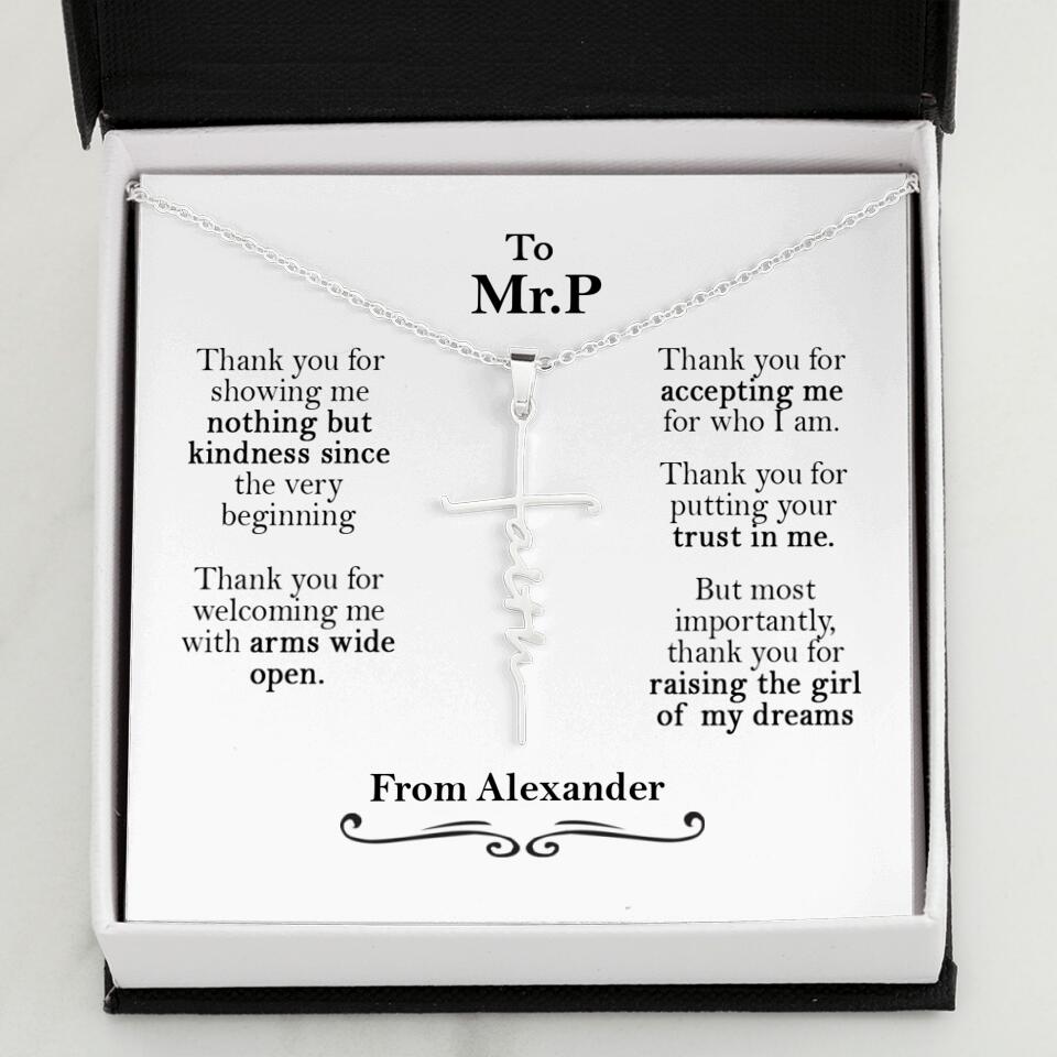 Thank You For Showing Me Nothing - Personalized Necklace - Gift for Man