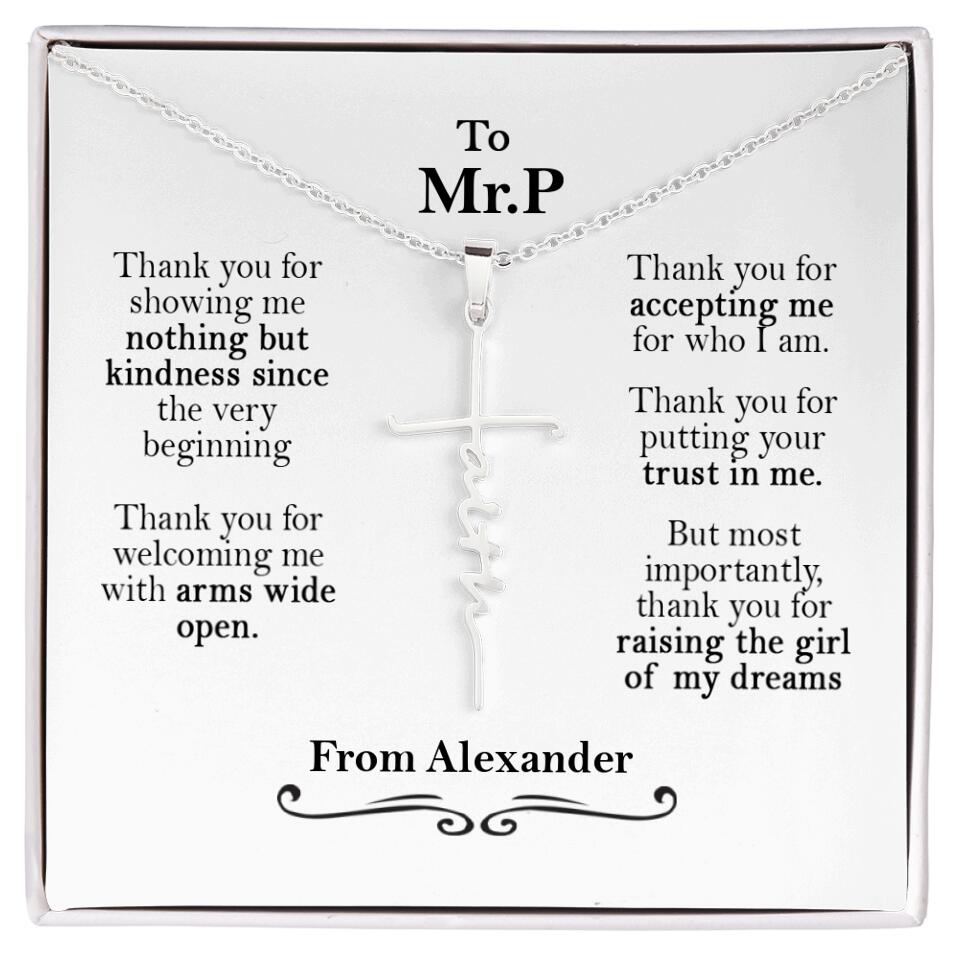 Thank You For Showing Me Nothing - Personalized Necklace - Gift for Man