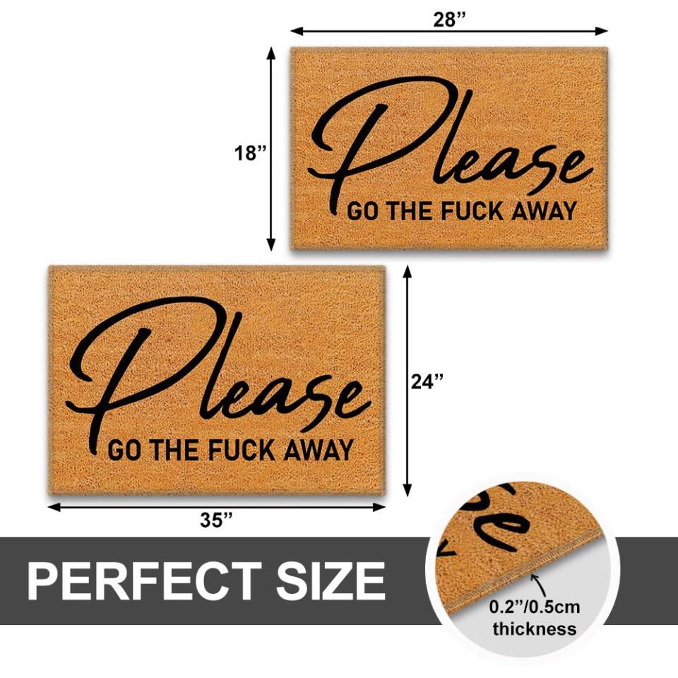 Funny Fuck Saying Quotes Doormat - Housewarming Gift for Bestie, Family Members, Coworker - Home Outside Decor