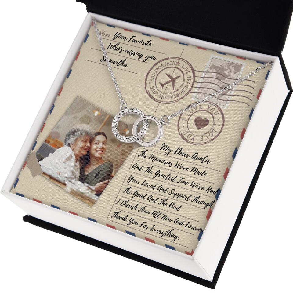 The Letter The Memories We've Made Custom Necklace Gifts For Mom Grandma Aunt