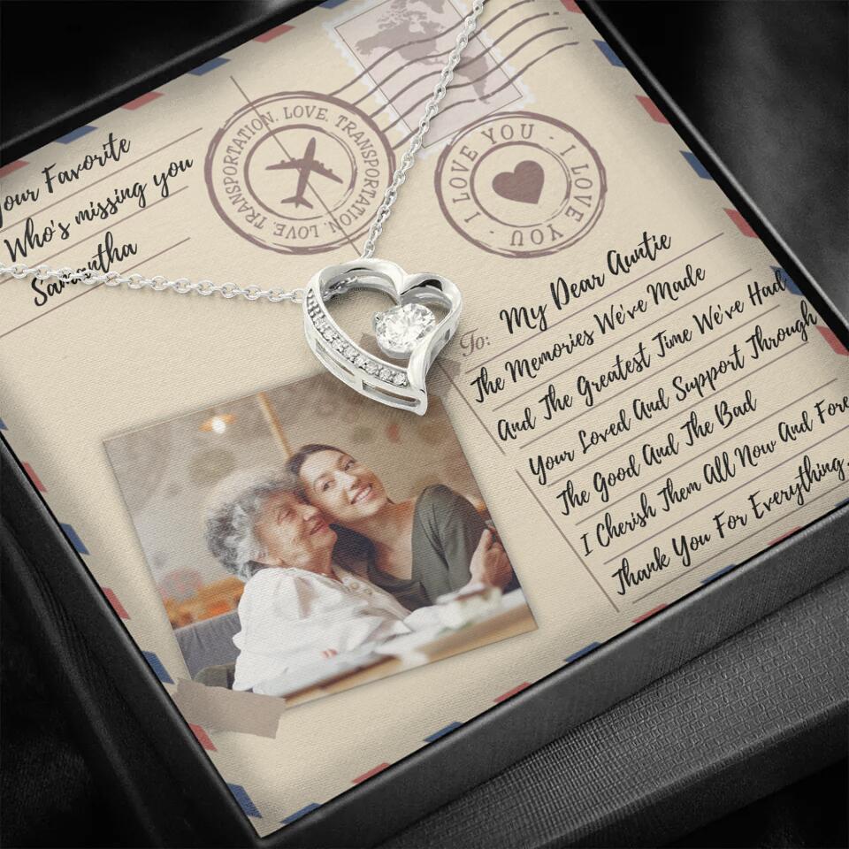 The Letter The Memories We've Made Custom Necklace Gifts For Mom Grandma Aunt