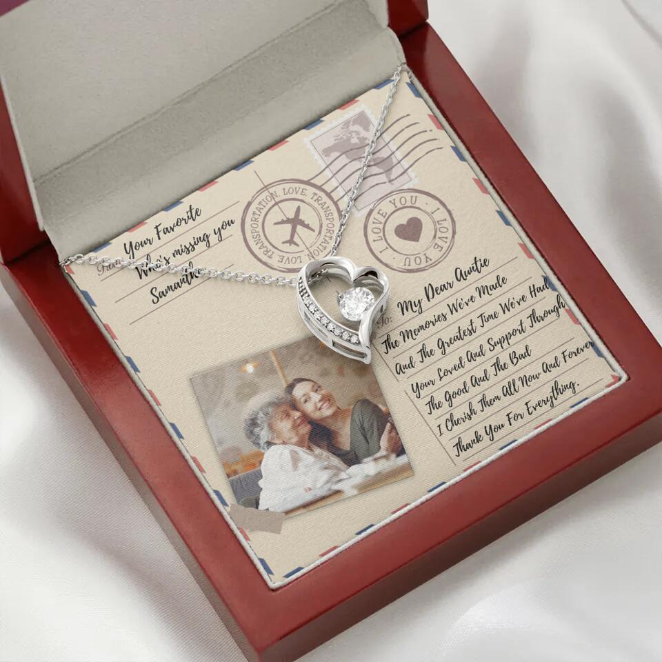 The Letter The Memories We've Made Custom Necklace Gifts For Mom Grandma Aunt