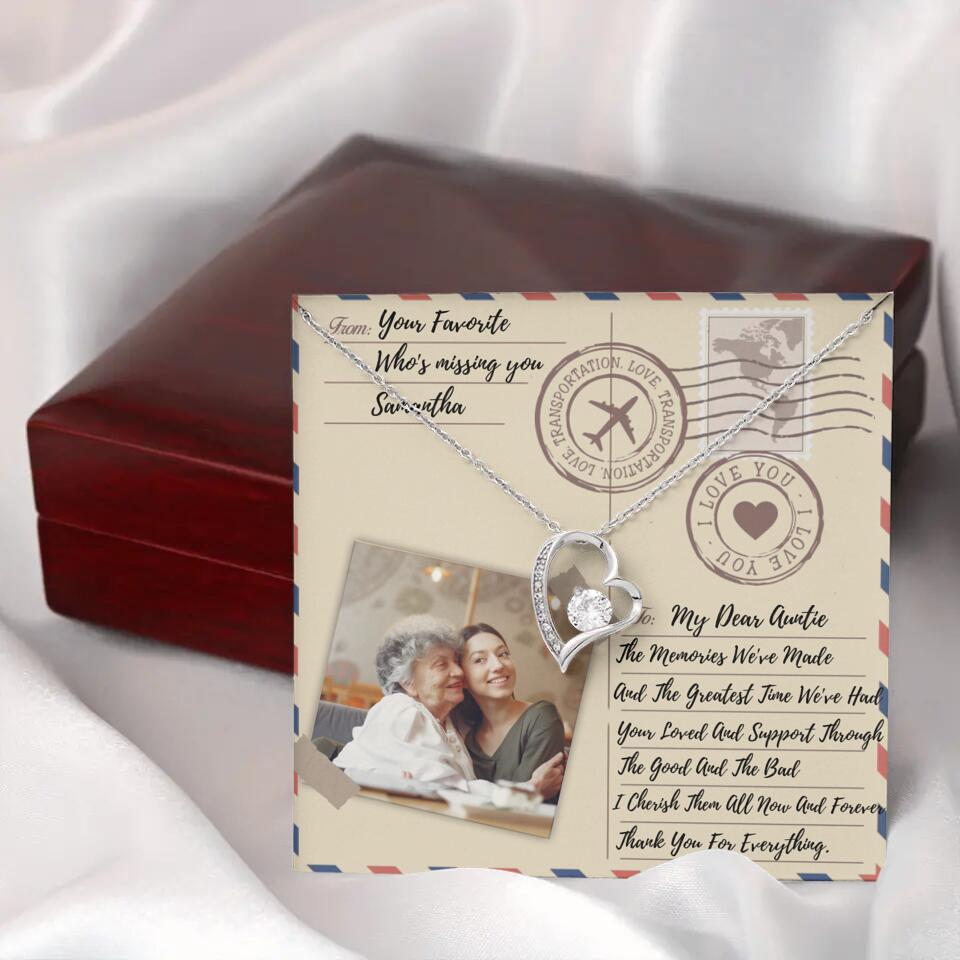 The Letter The Memories We've Made Custom Necklace Gifts For Mom Grandma Aunt