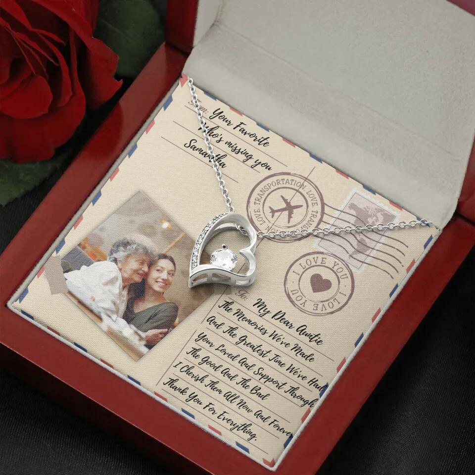 The Letter The Memories We've Made Custom Necklace Gifts For Mom Grandma Aunt