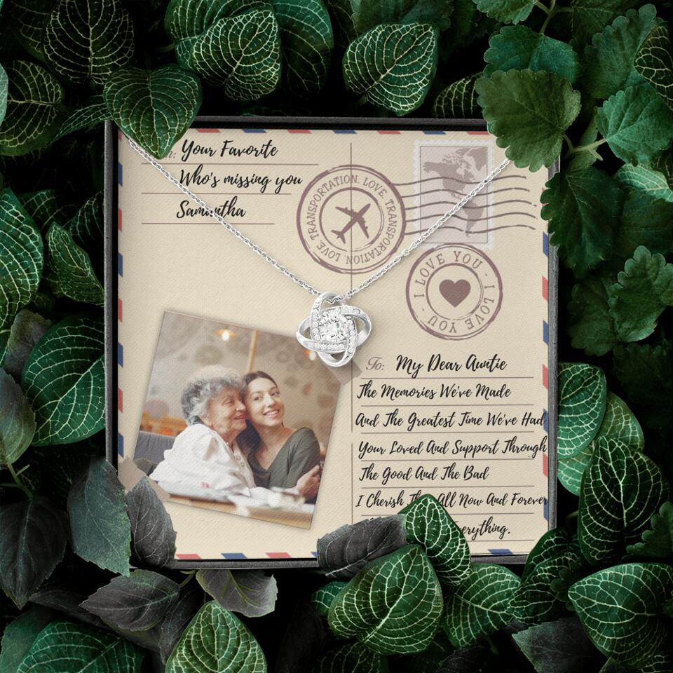 The Letter The Memories We've Made Custom Necklace Gifts For Mom Grandma Aunt