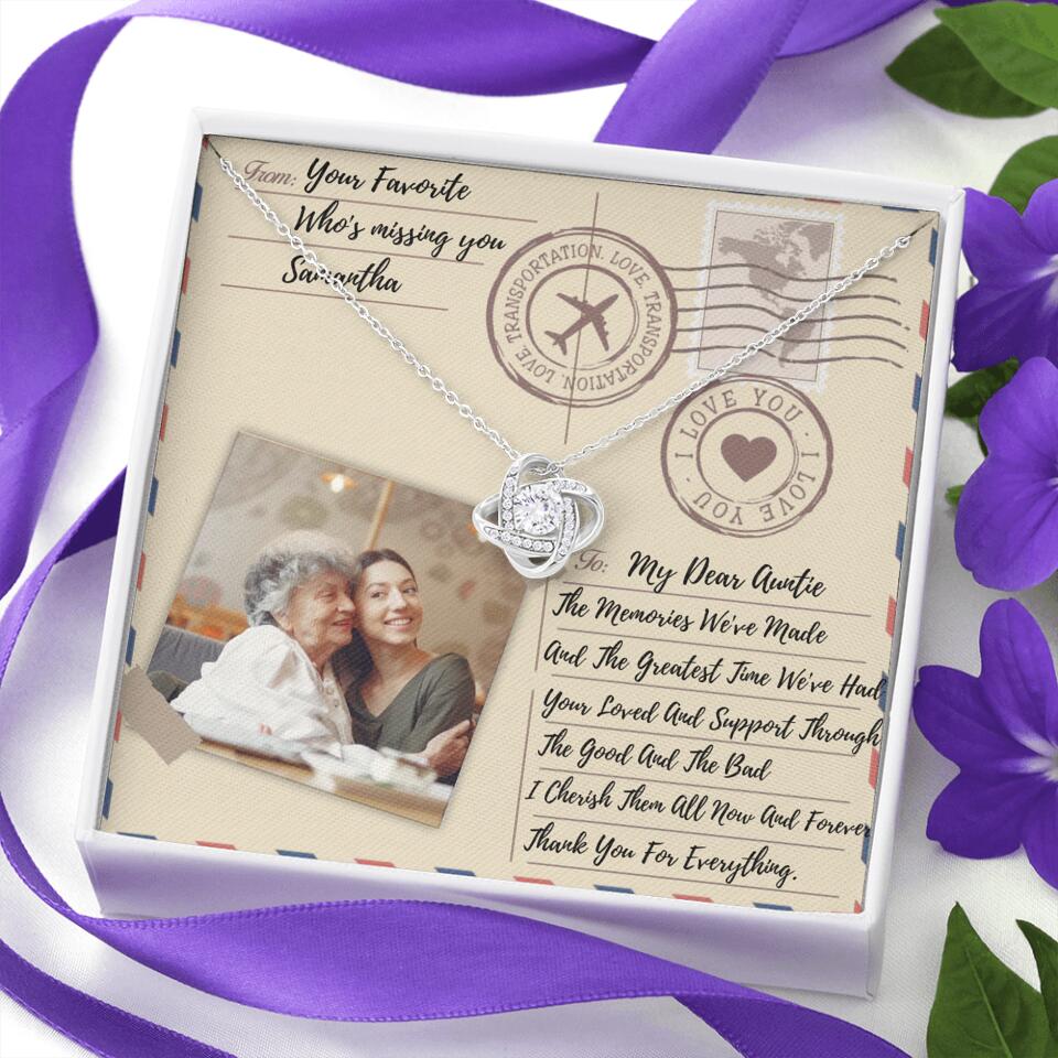 The Letter The Memories We've Made Custom Necklace Gifts For Mom Grandma Aunt