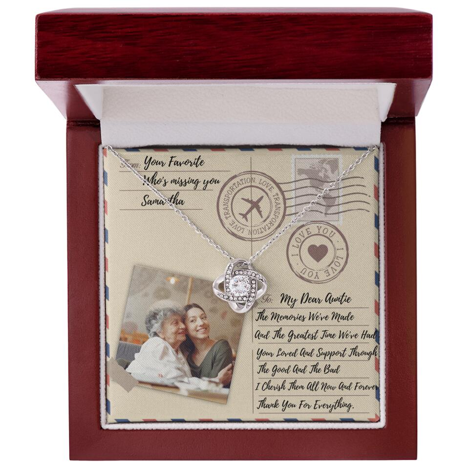 The Letter The Memories We've Made Custom Necklace Gifts For Mom Grandma Aunt