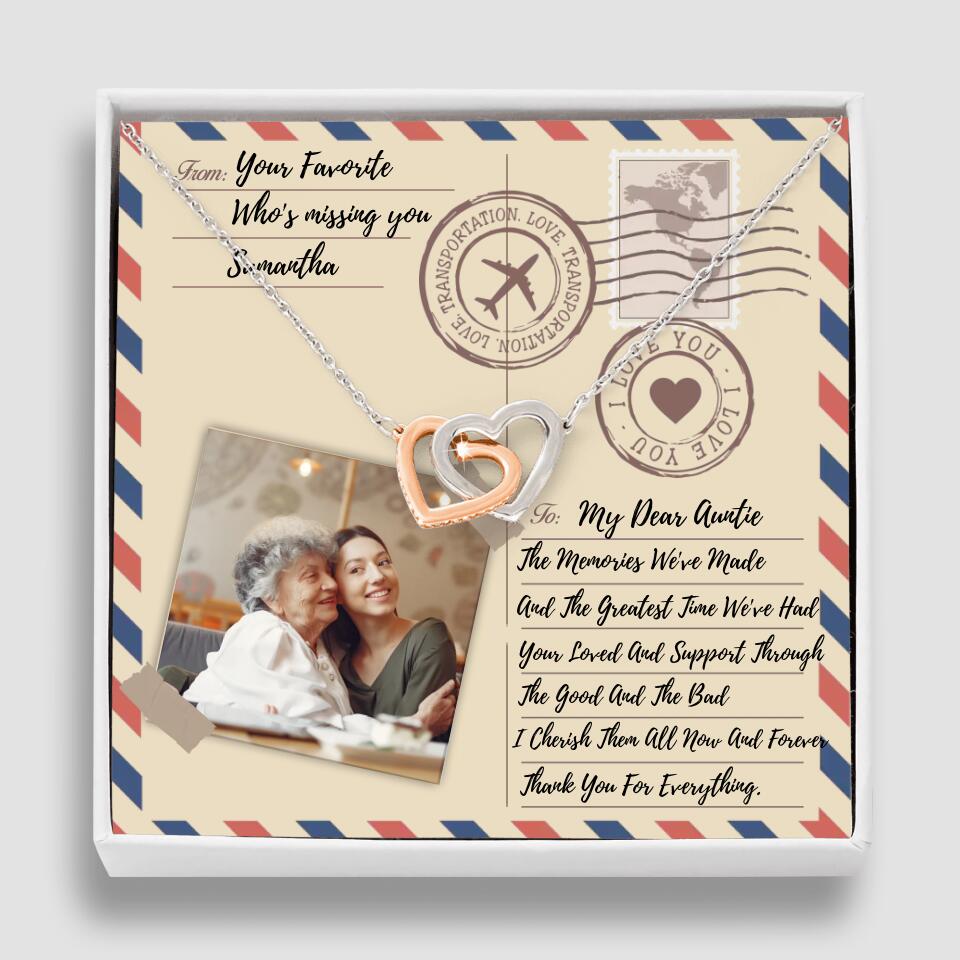 The Letter The Memories We've Made Custom Necklace Gifts For Mom Grandma Aunt