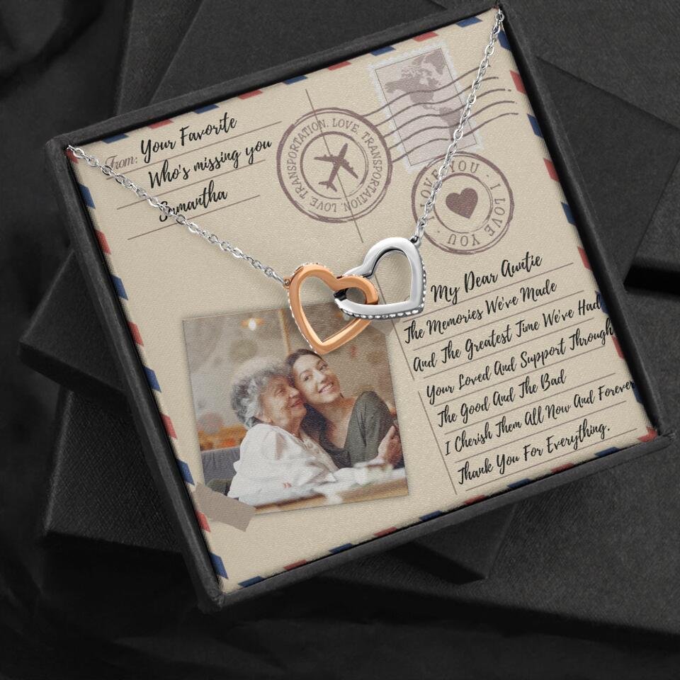 The Letter The Memories We've Made Custom Necklace Gifts For Mom Grandma Aunt