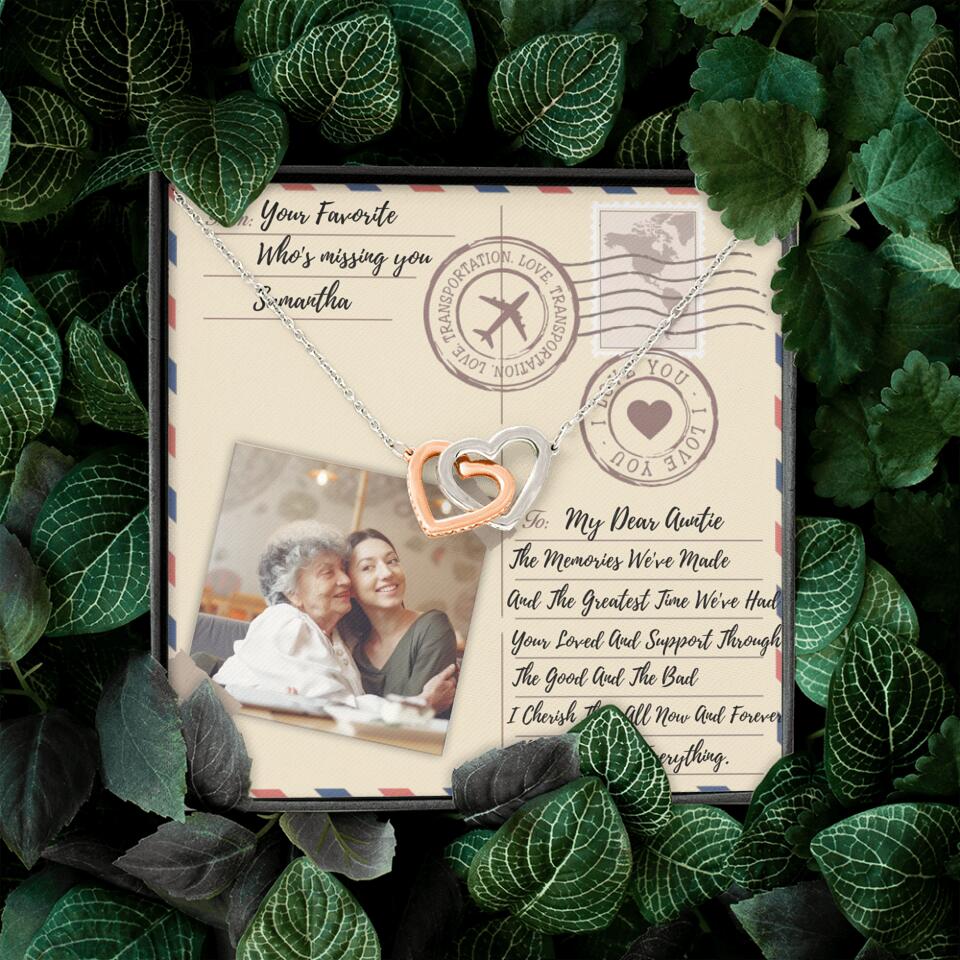 The Letter The Memories We've Made Custom Necklace Gifts For Mom Grandma Aunt