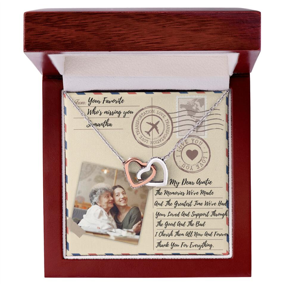 The Letter The Memories We've Made Custom Necklace Gifts For Mom Grandma Aunt