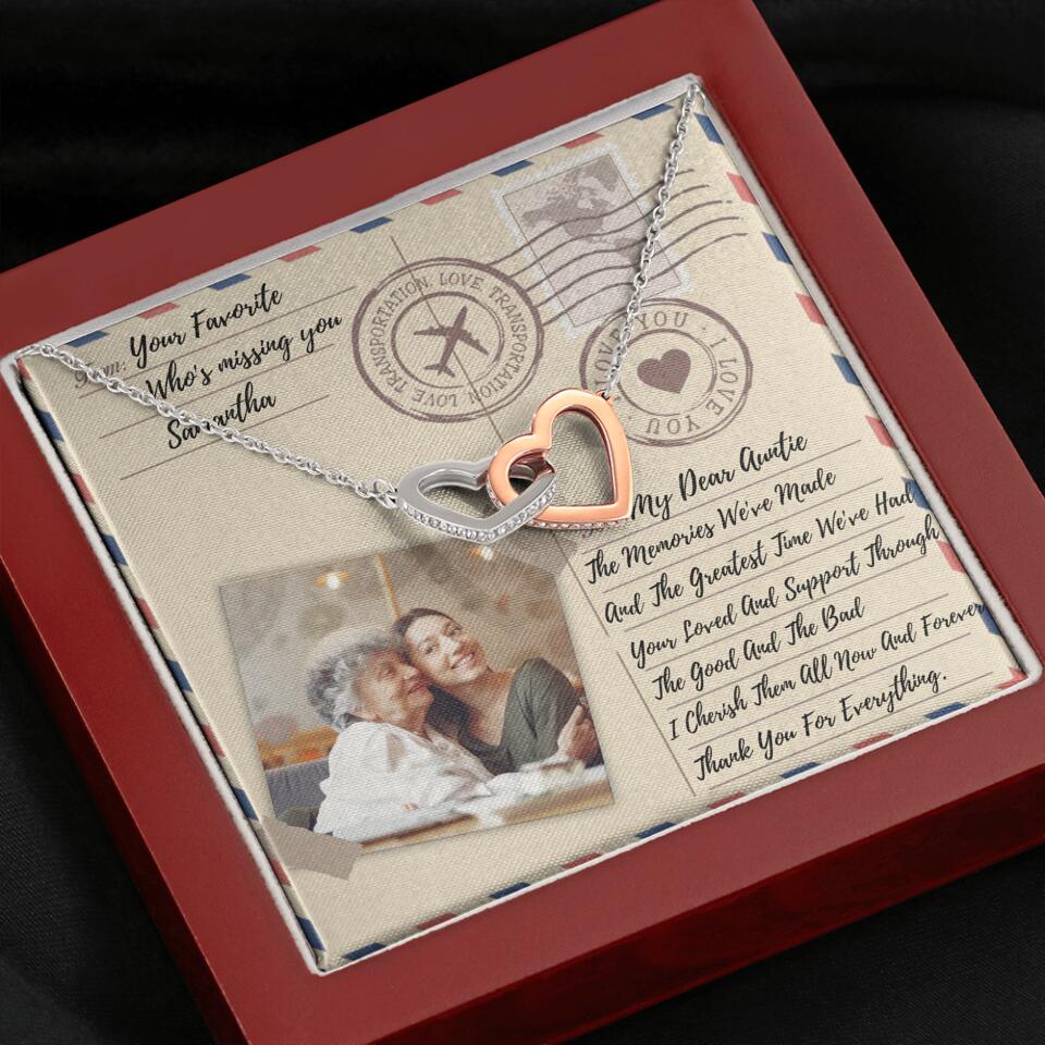 The Letter The Memories We've Made Custom Necklace Gifts For Mom Grandma Aunt