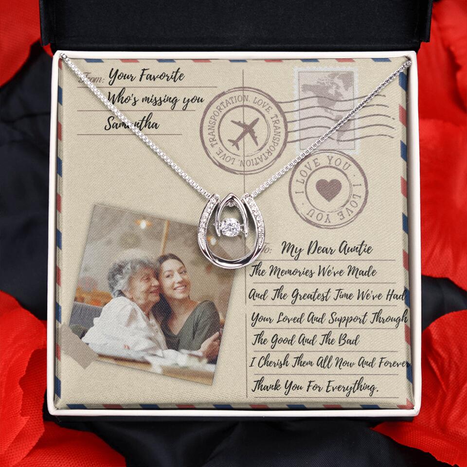 The Letter The Memories We've Made Custom Necklace Gifts For Mom Grandma Aunt