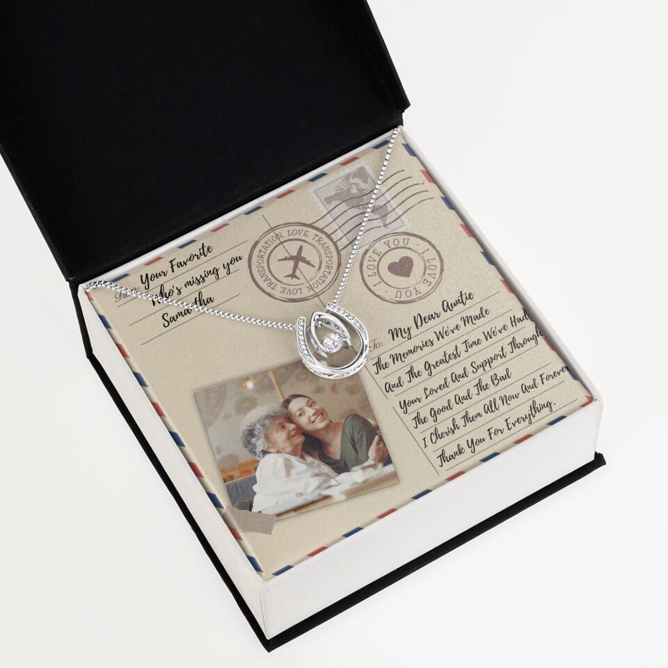 The Letter The Memories We've Made Custom Necklace Gifts For Mom Grandma Aunt