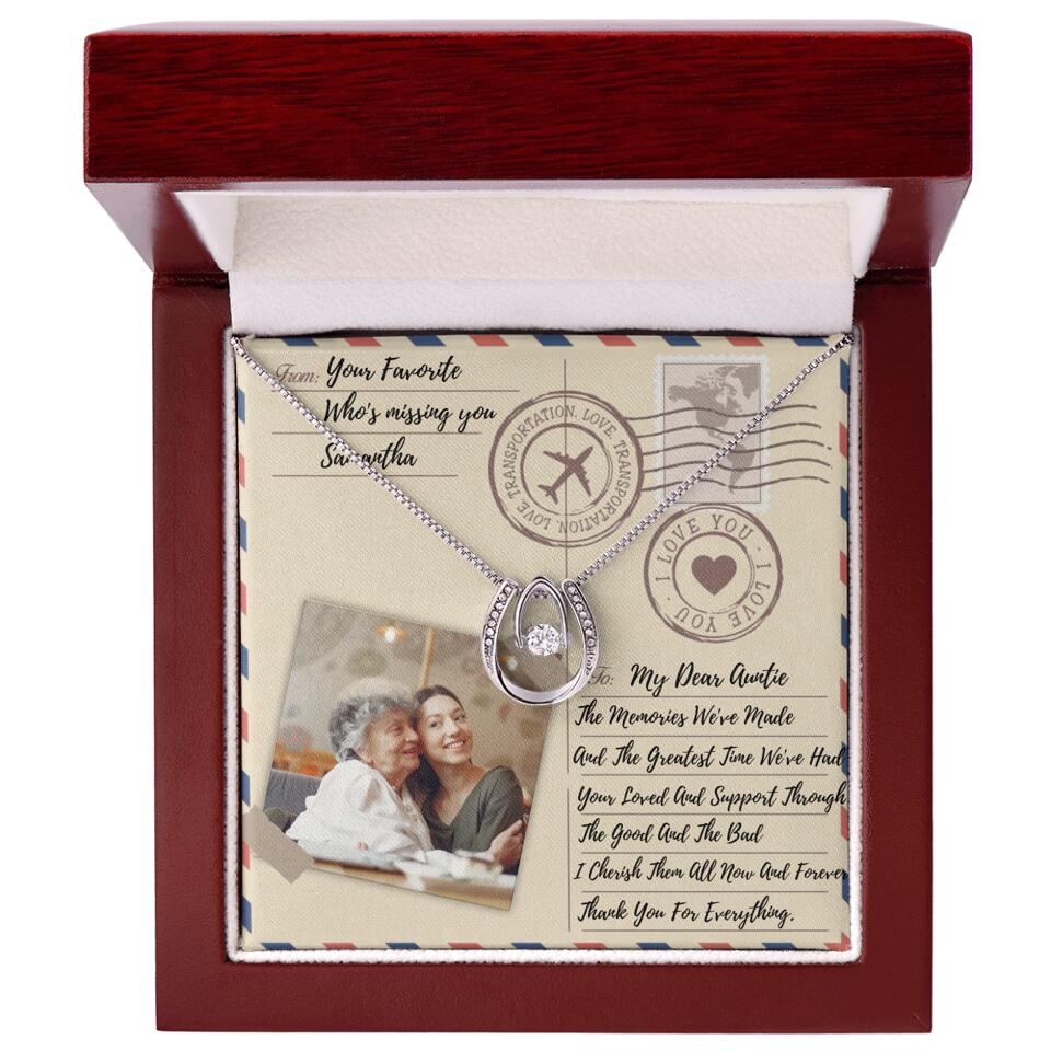 The Letter The Memories We've Made Custom Necklace Gifts For Mom Grandma Aunt