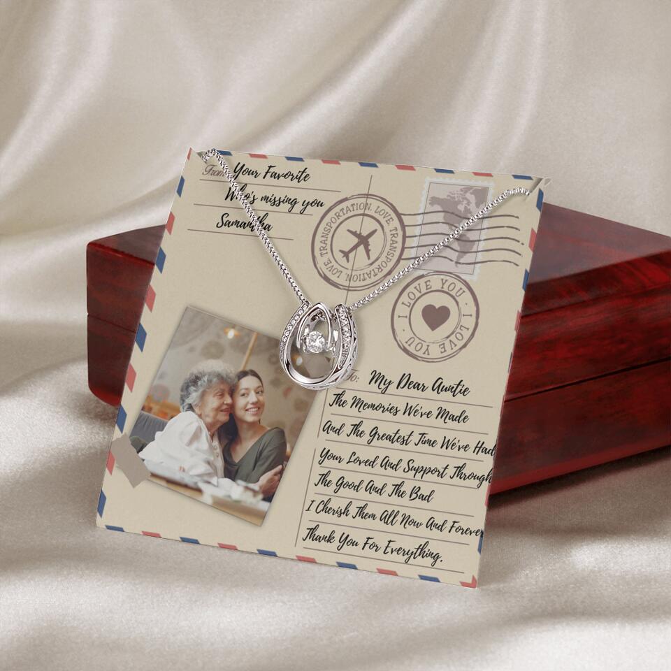 The Letter The Memories We've Made Custom Necklace Gifts For Mom Grandma Aunt