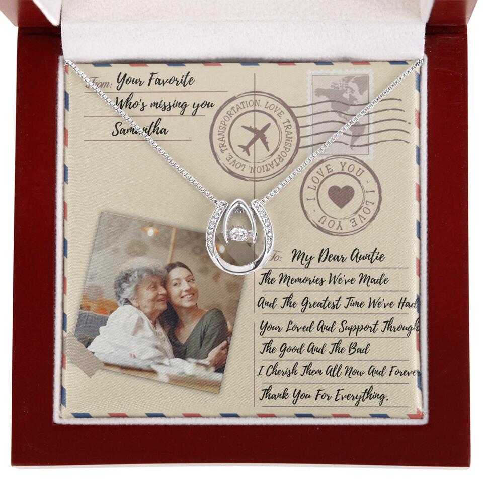 The Letter The Memories We've Made Custom Necklace Gifts For Mom Grandma Aunt