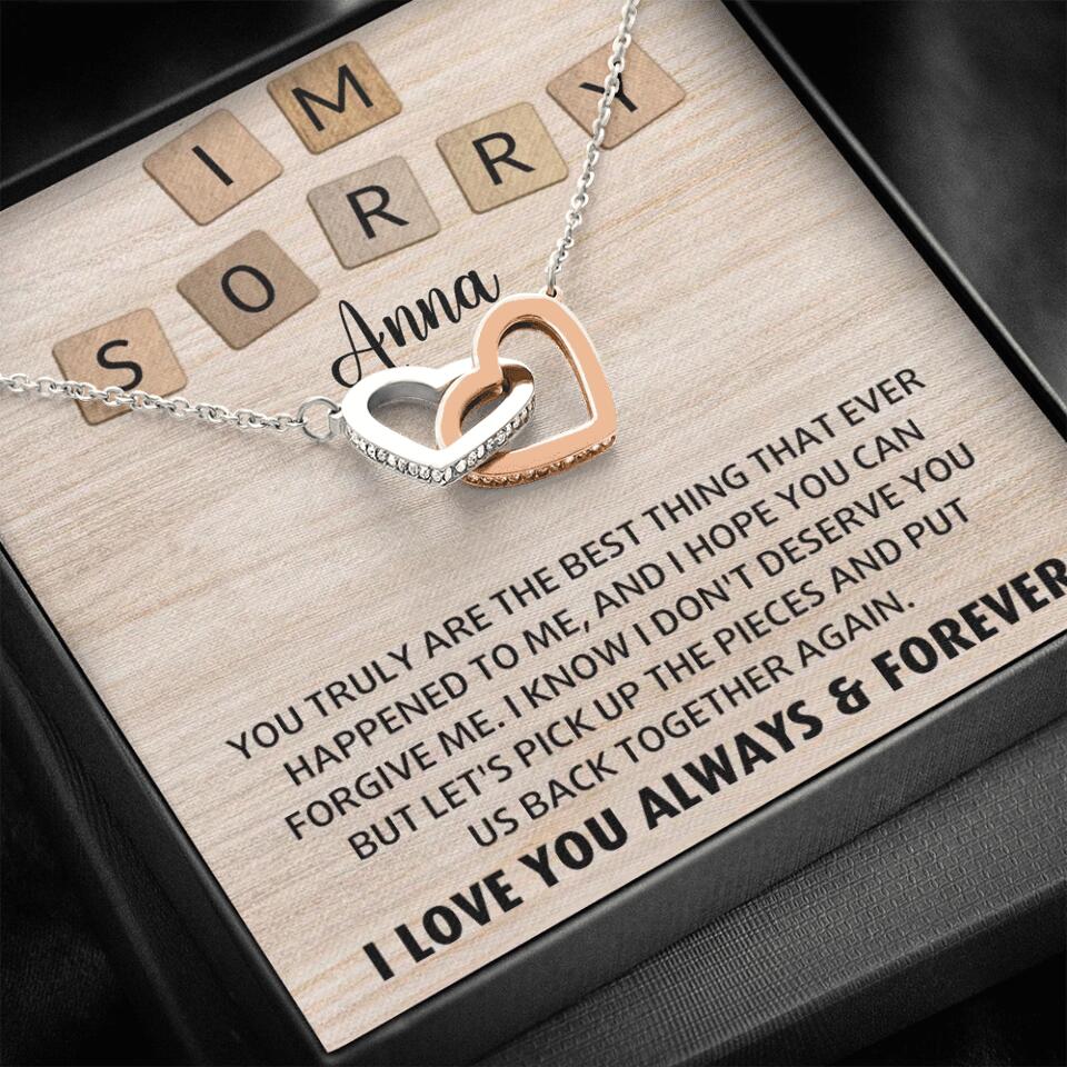 I'm Sorry You Truly Are the Best Thing That Ever Happened to Me - Personalized Necklace