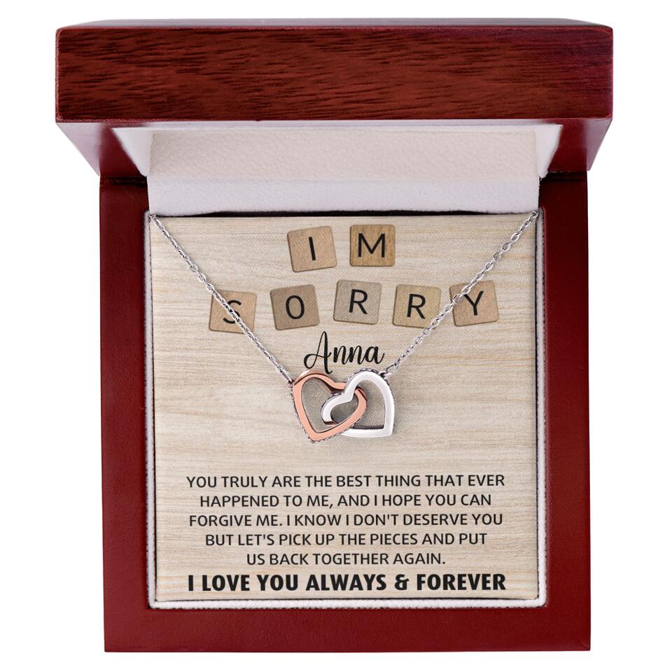 I'm Sorry You Truly Are the Best Thing That Ever Happened to Me - Personalized Necklace