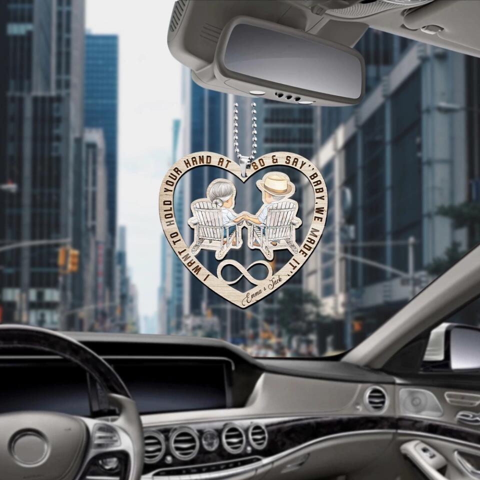 I Want to Hold Your Hand At 80 and Say "Baby We Made It" - Personalized Ornament