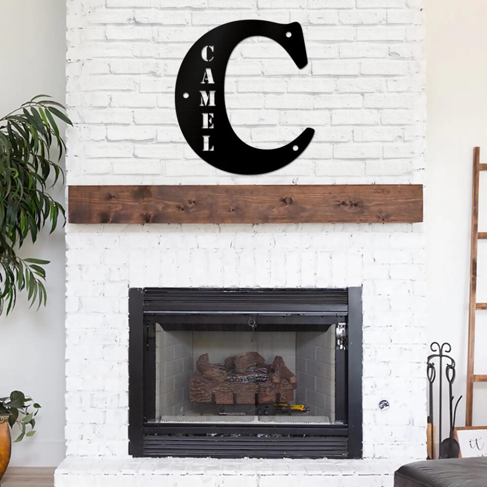 The First Letter Of Name - Custom Name Cut Metal Sign