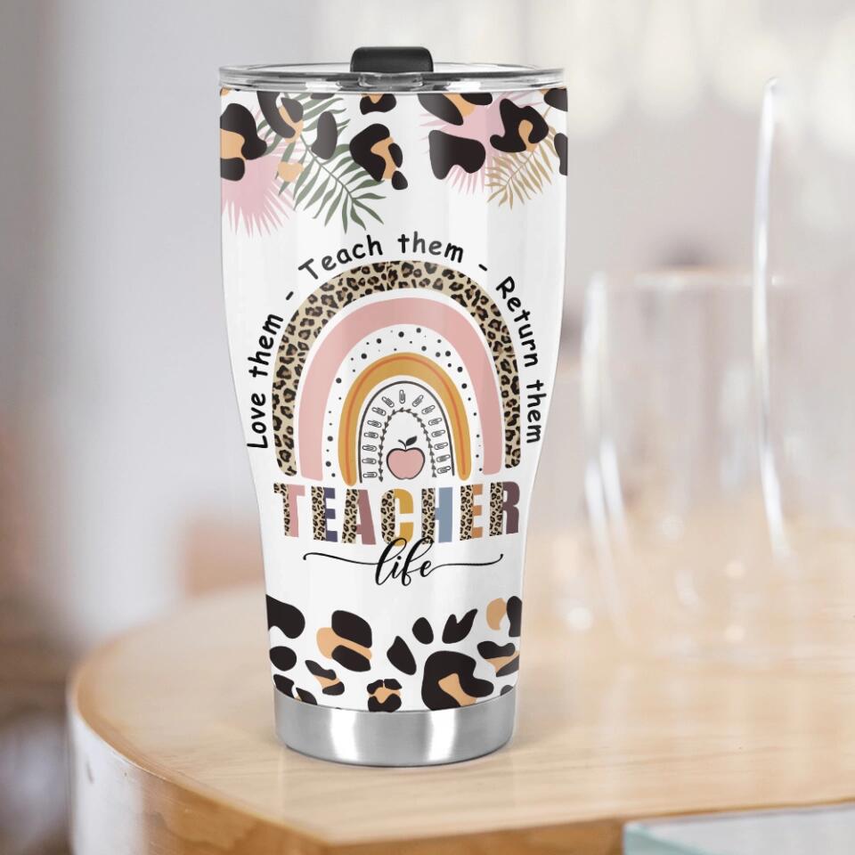 The Queen Teacher - Curved Tumbler Cup