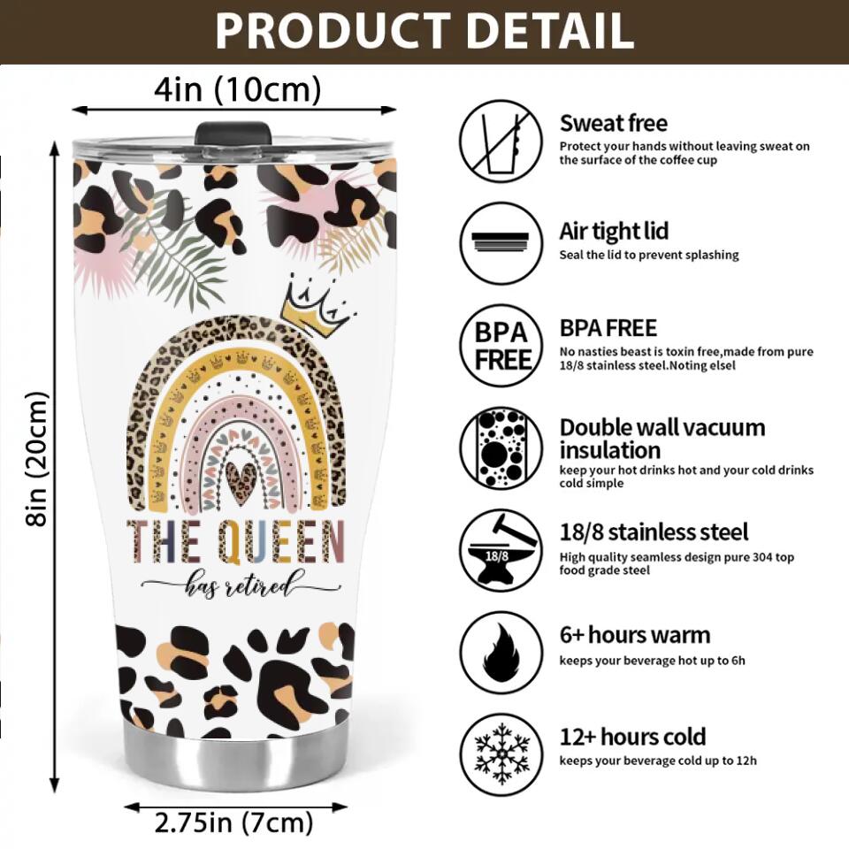 The Queen Teacher - Curved Tumbler Cup