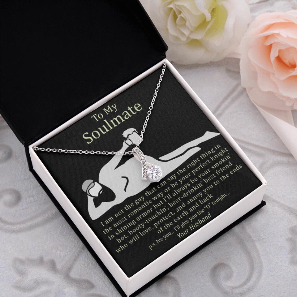 Personalized Valentine Gifts - I Am Not The Guy That Say The Right Thing In Romantic Way - Personalized Necklace