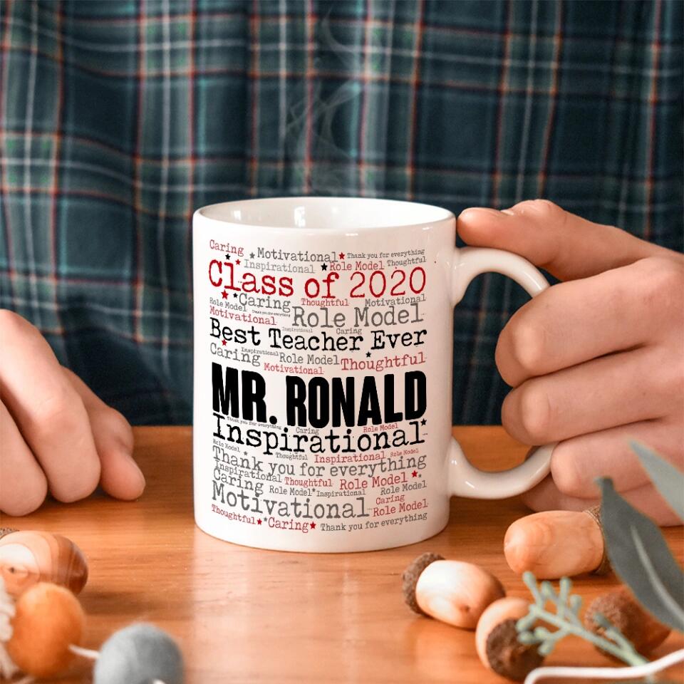 Best Teacher Ever Thank You For Everything Cup, Personalized Mug, Appreciation Gift For Teachers