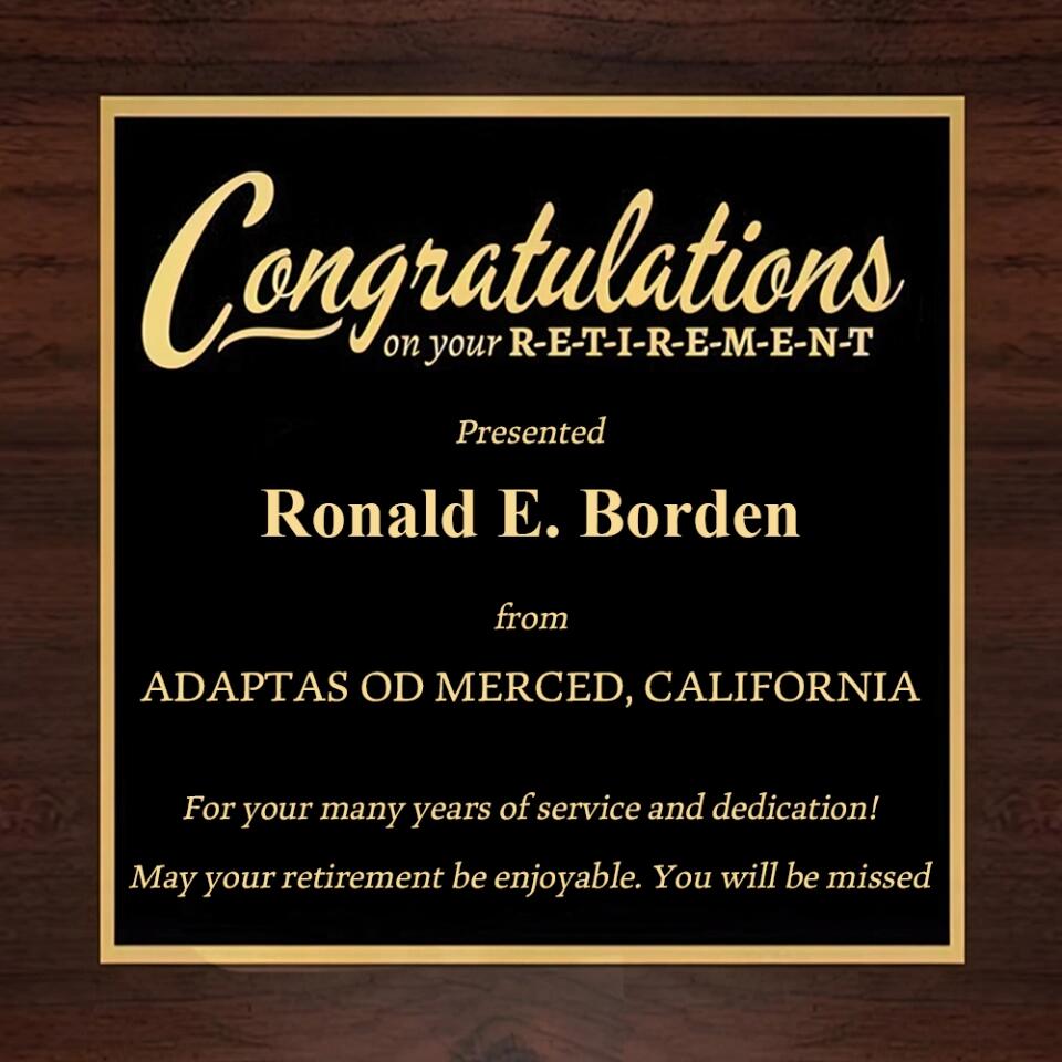 Congratulation on Your Retirement - May Your Retirement be Enjoyable - Personalized Necklace - Retirement Gift for Mentor Boss Coworker