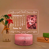 Custom Photo Date - Printed Led Light - Best Valentine Gift for Couple Him Her - 301IHPLNLL0007