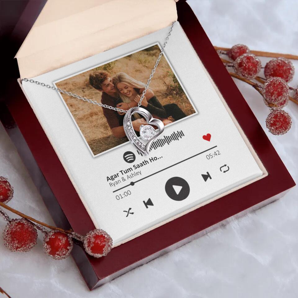 Custom Upload Photo Necklace - Best Gift For Her For Girlfriend/Wife On Anniversary - Best Valentine's Gift - 301IHPVSJE056