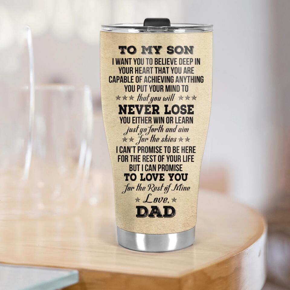 Promise To Love You For The Rest Of My Life Personalized Tumbler