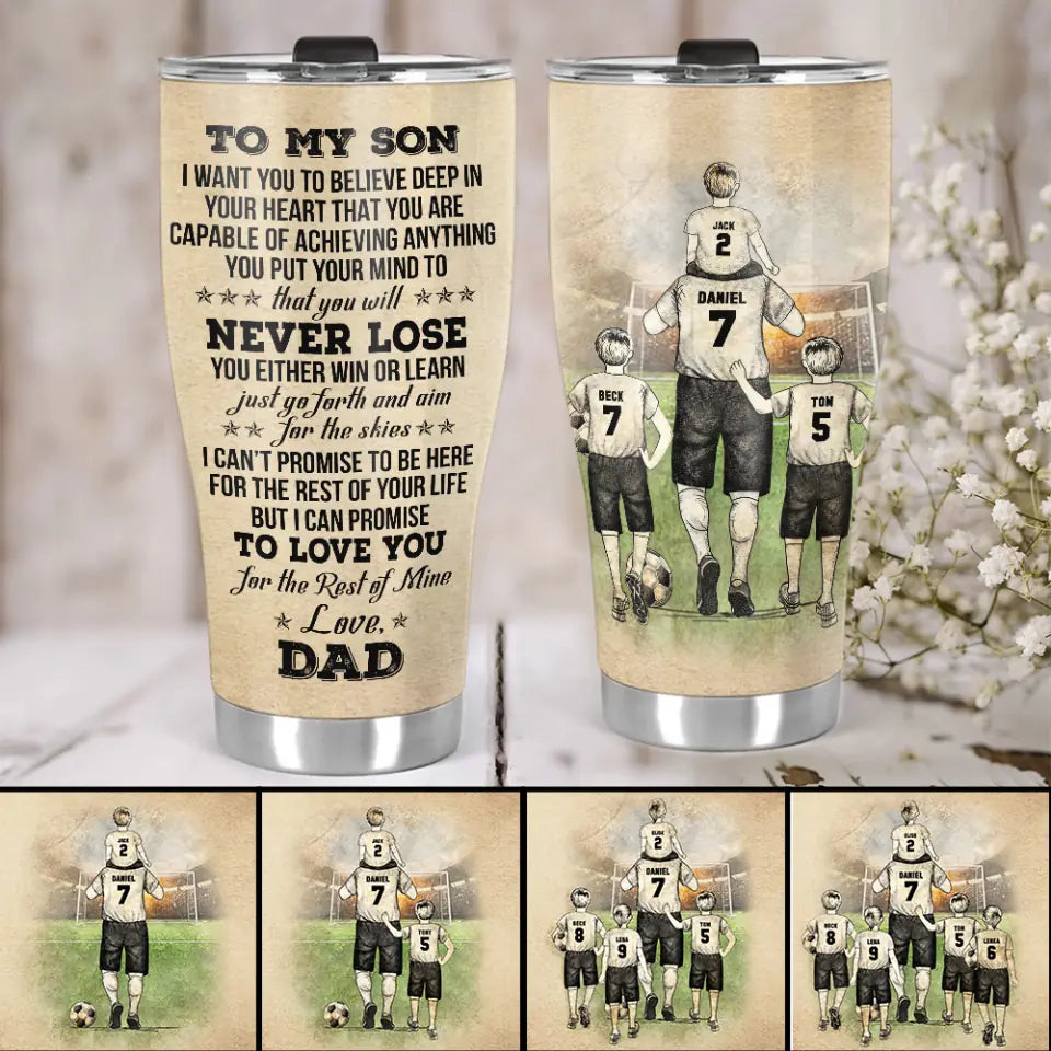 Promise To Love You For The Rest Of My Life - Custom Number of Children - Best Gift for Soccer Lovers Son Dad - 211IHPNPTU538