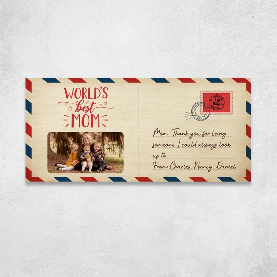 World Best Mom/Dad, Thank You for Being Someone - Personalized Wooden Sign - Birthday Gift for Mommy Daddy