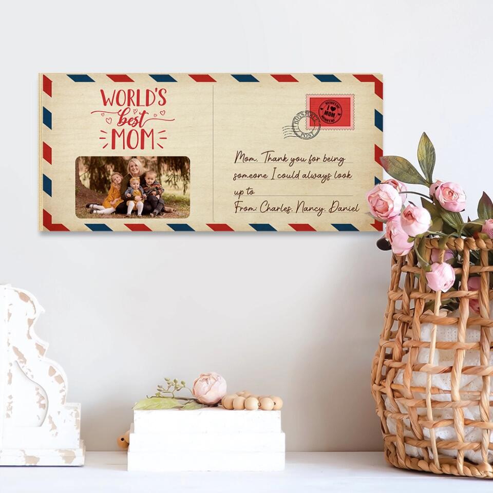 World Best Mom/Dad, Thank You for Being Someone - Personalized Wooden Sign - Birthday Gift for Mommy Daddy