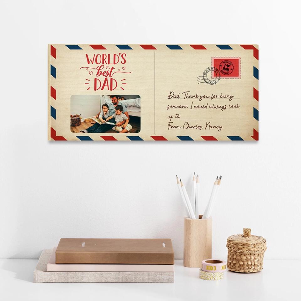 World Best Mom/Dad, Thank You for Being Someone - Personalized Wooden Sign - Birthday Gift for Mommy Daddy