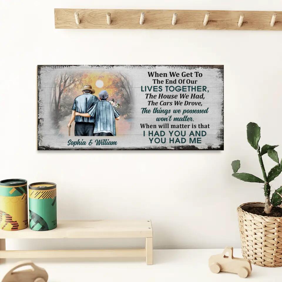 Personalized Valentine Gifts - When We Get To The End Of Our Lives Together - Personalized Key Holder