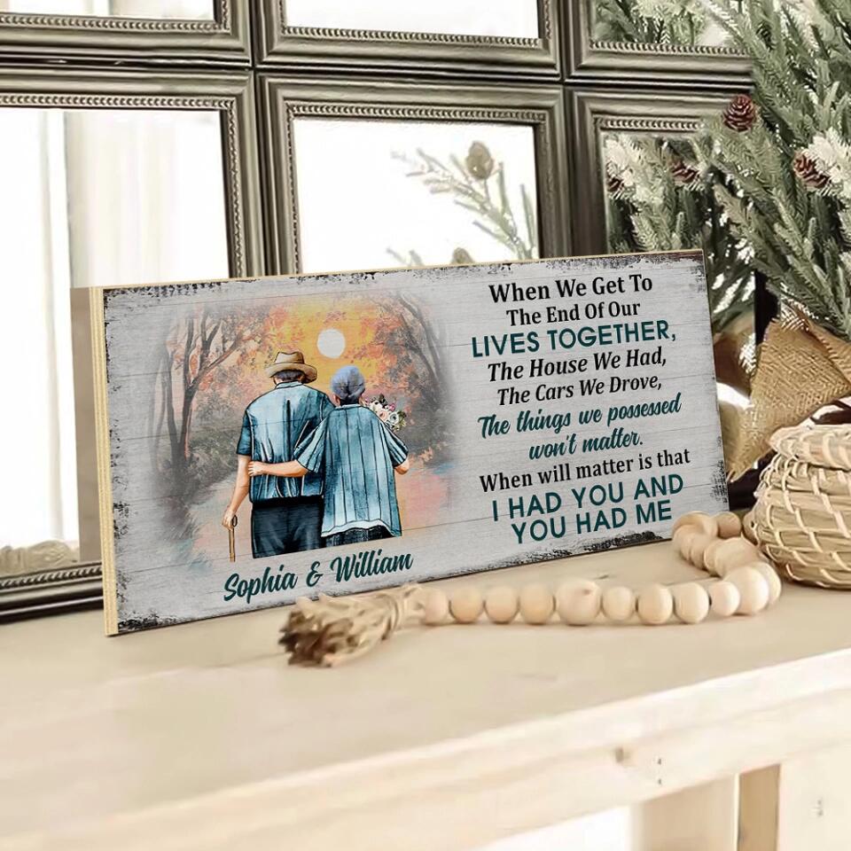 Personalized Valentine Gifts - When We Get To The End Of Our Lives Together - Personalized Key Holder