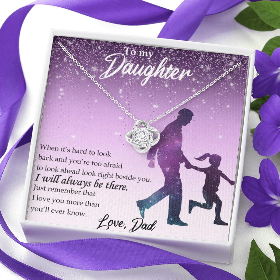 To My Daughter I Will Always Be These Personalized Necklace