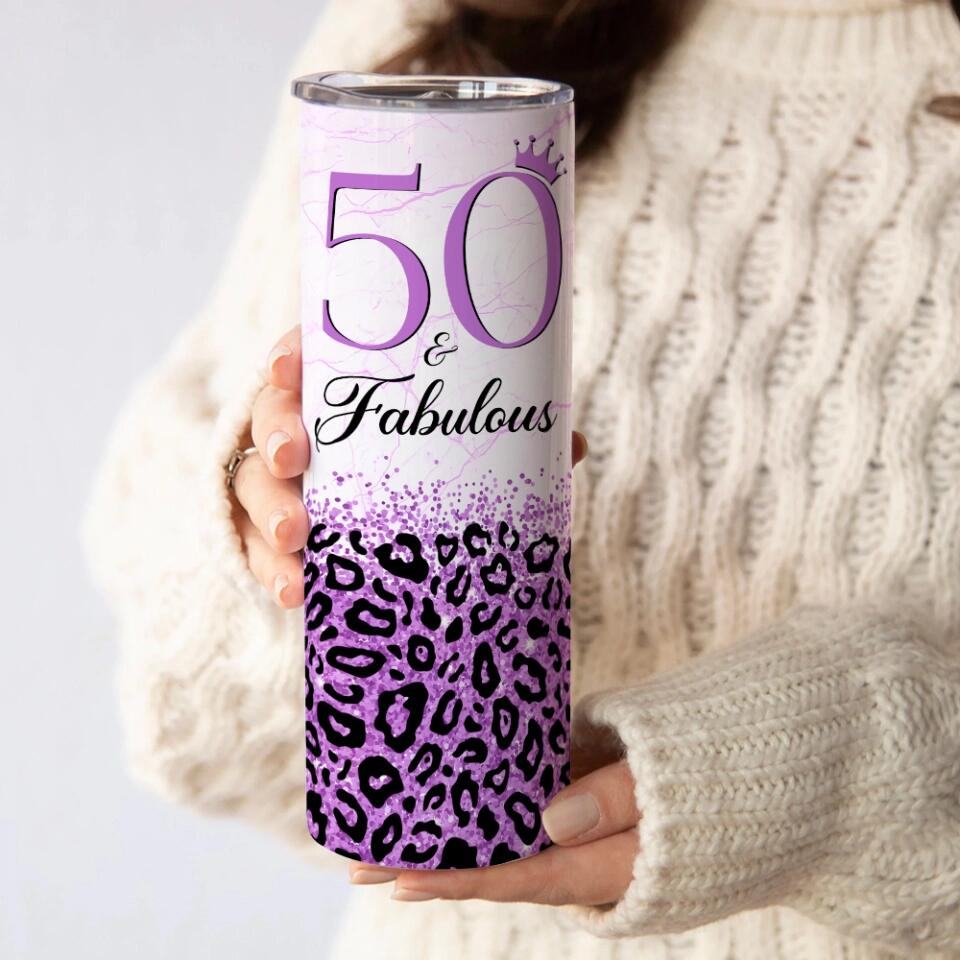 Birthday Gifts for Women Fabulous Personalized Skinny Tumbler